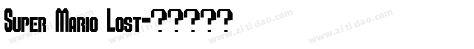 Super Mario Lost字体转换